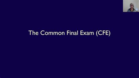 The Common Final Examination .